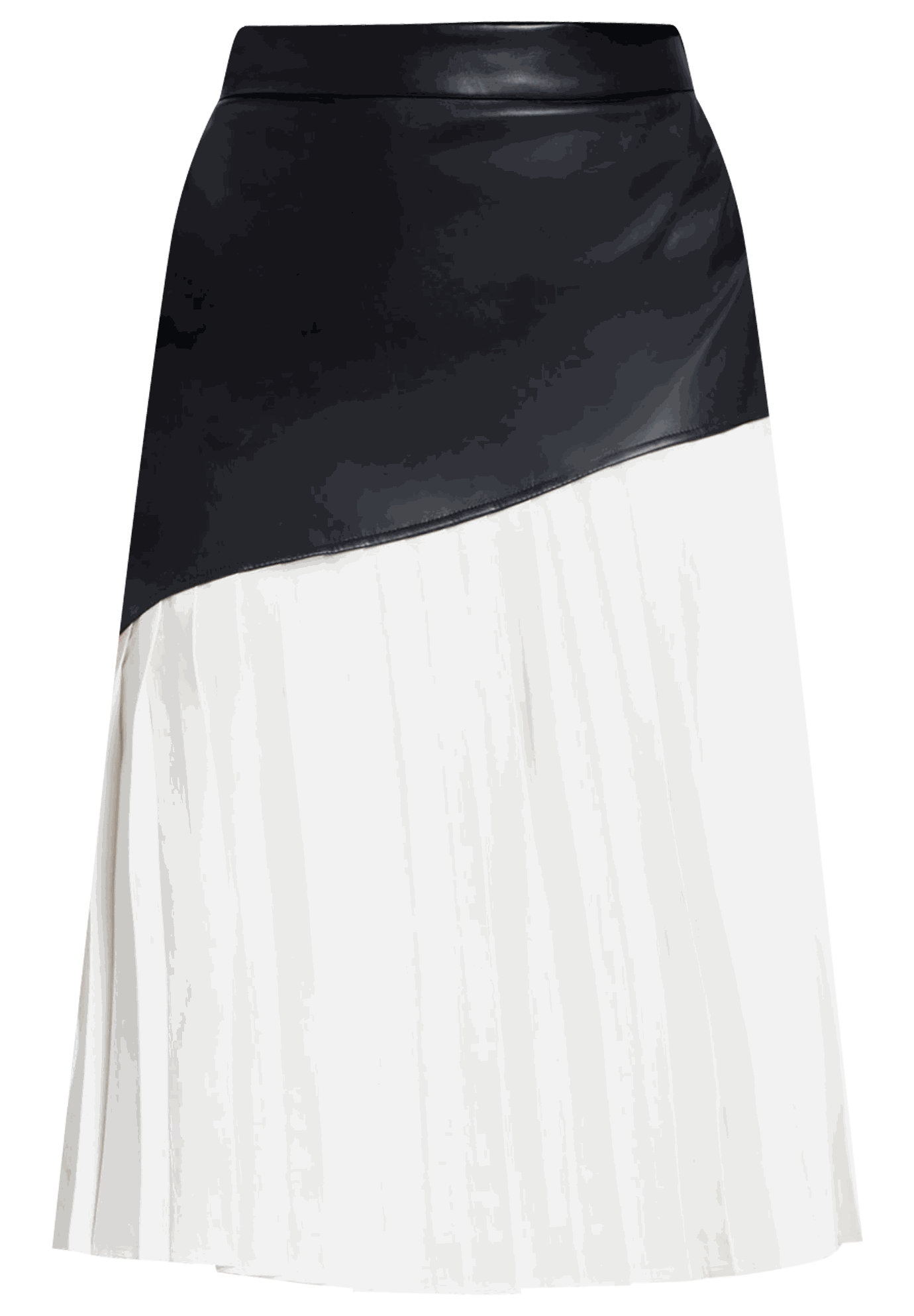 Mixed Media Pleated Skirt | Eloquii